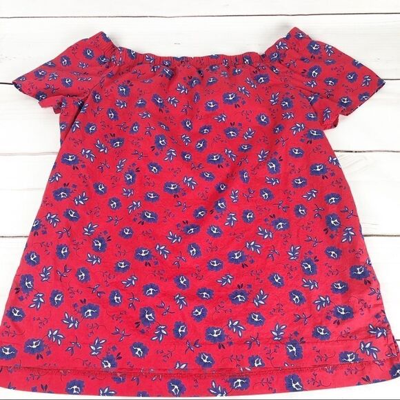 Banana Republic off shoulder floral blouse size Medium - Picture 2 of 4